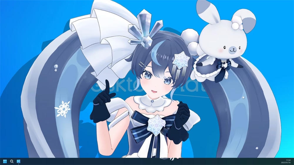 Steam好评桌宠《Desktop Mate》第二弹DLC「雪ミク2025」期间限定贩售!